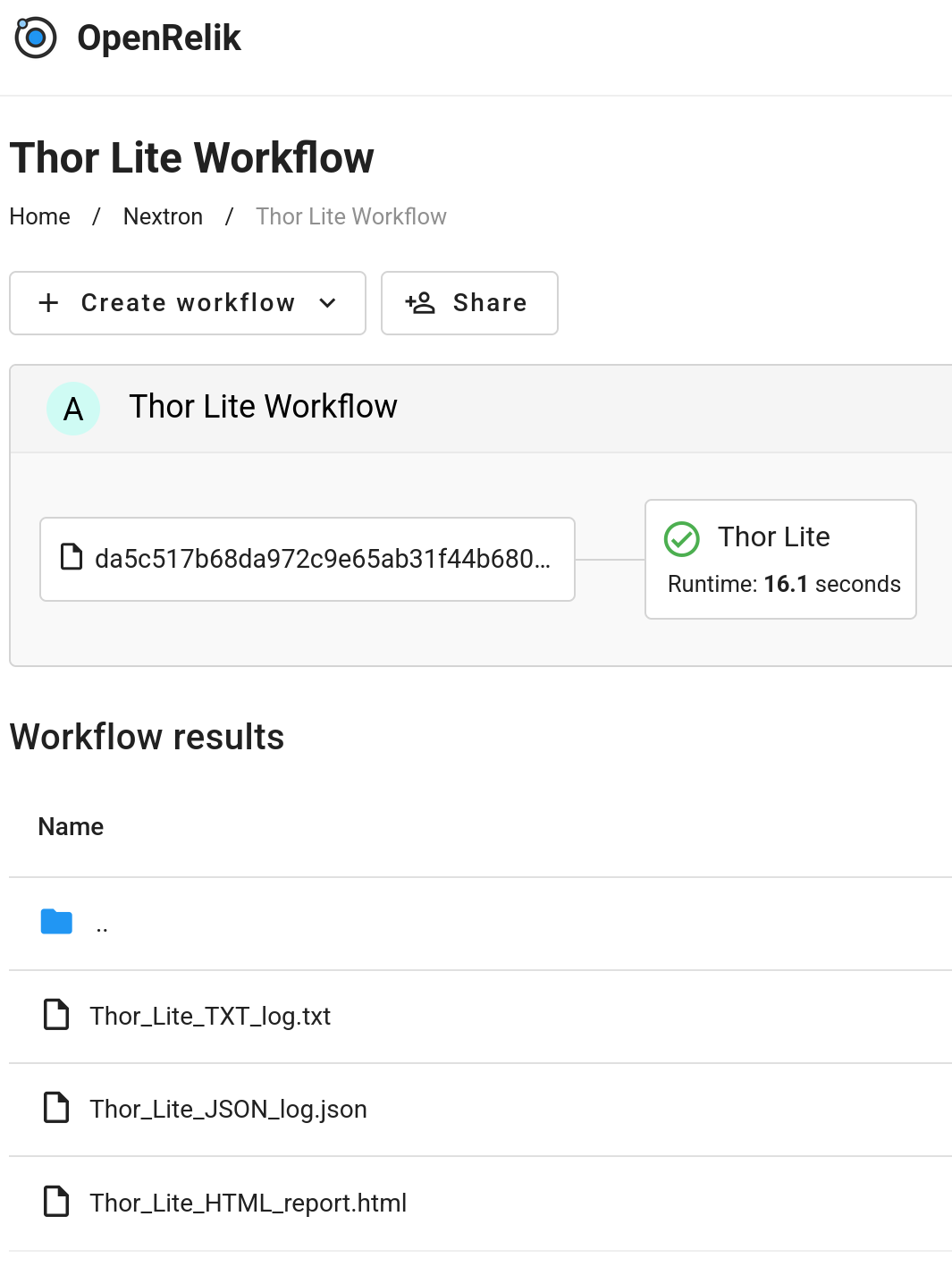 openrelik-worker-thor-lite screenshot